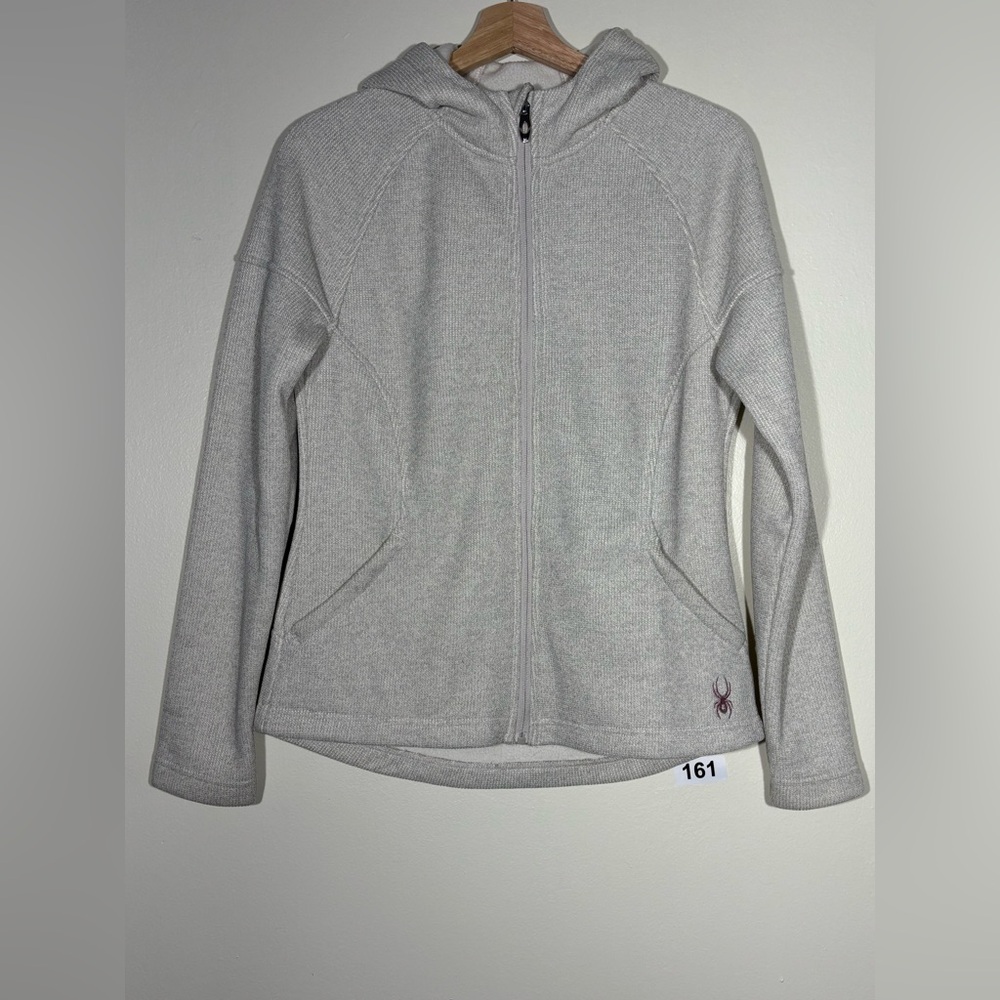 Spyder Women's Gray Hooded‎ Ski Jacket Size M